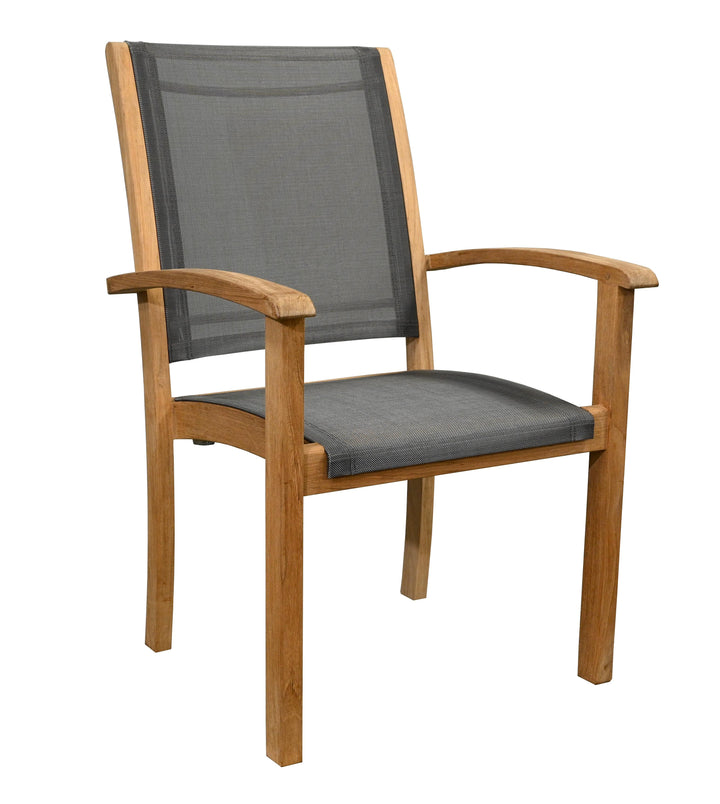 Riviera Stacking Sling Arm Chair