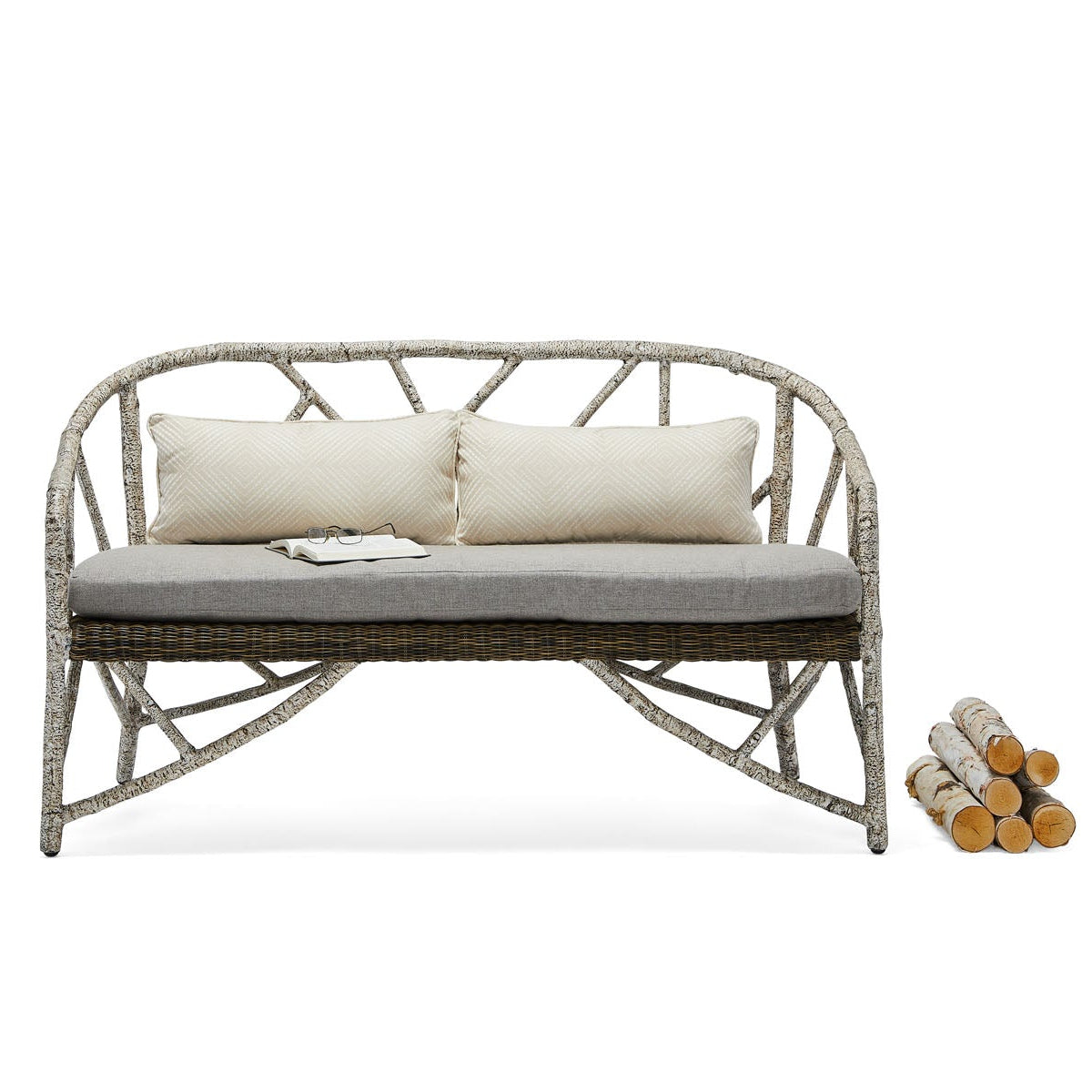 River Run Faux Bois Love Seat