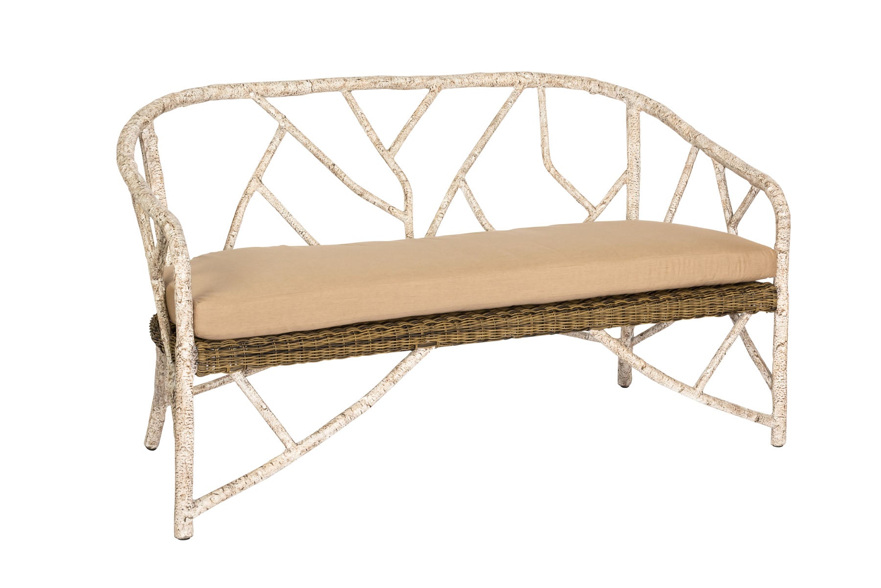 River Run Faux Bois Love Seat