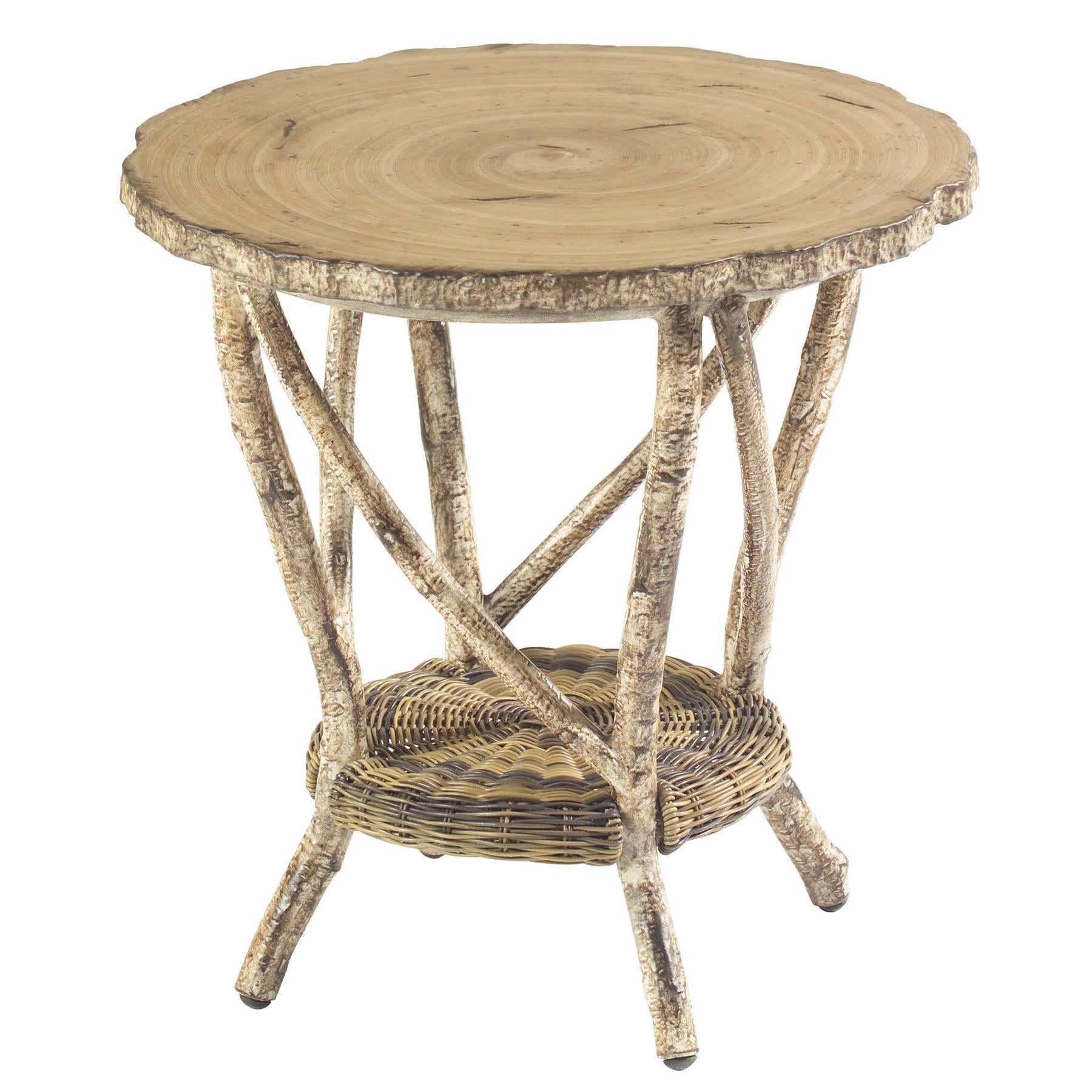 River Run Side Table With Faux Birch Top