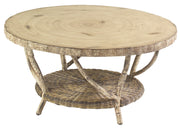 River Run Coffee Table With Faux Birch Top