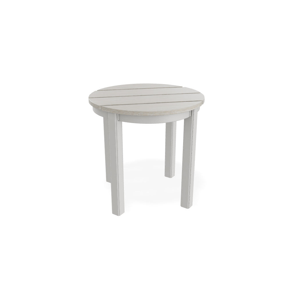 21" Round Rustic End Table