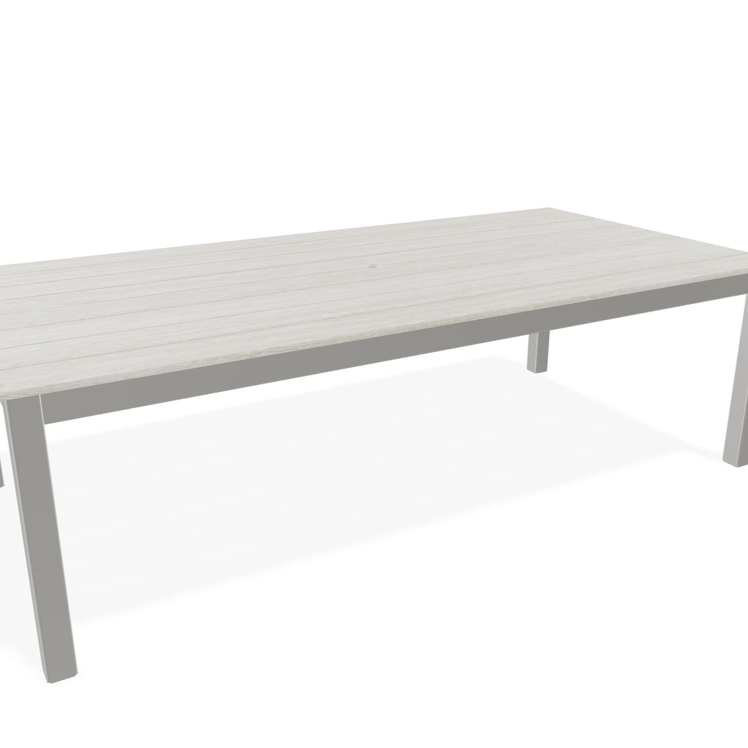 48" x 96" Rectangular Rustic Table Top w/ Parsons Legs - Dining Height