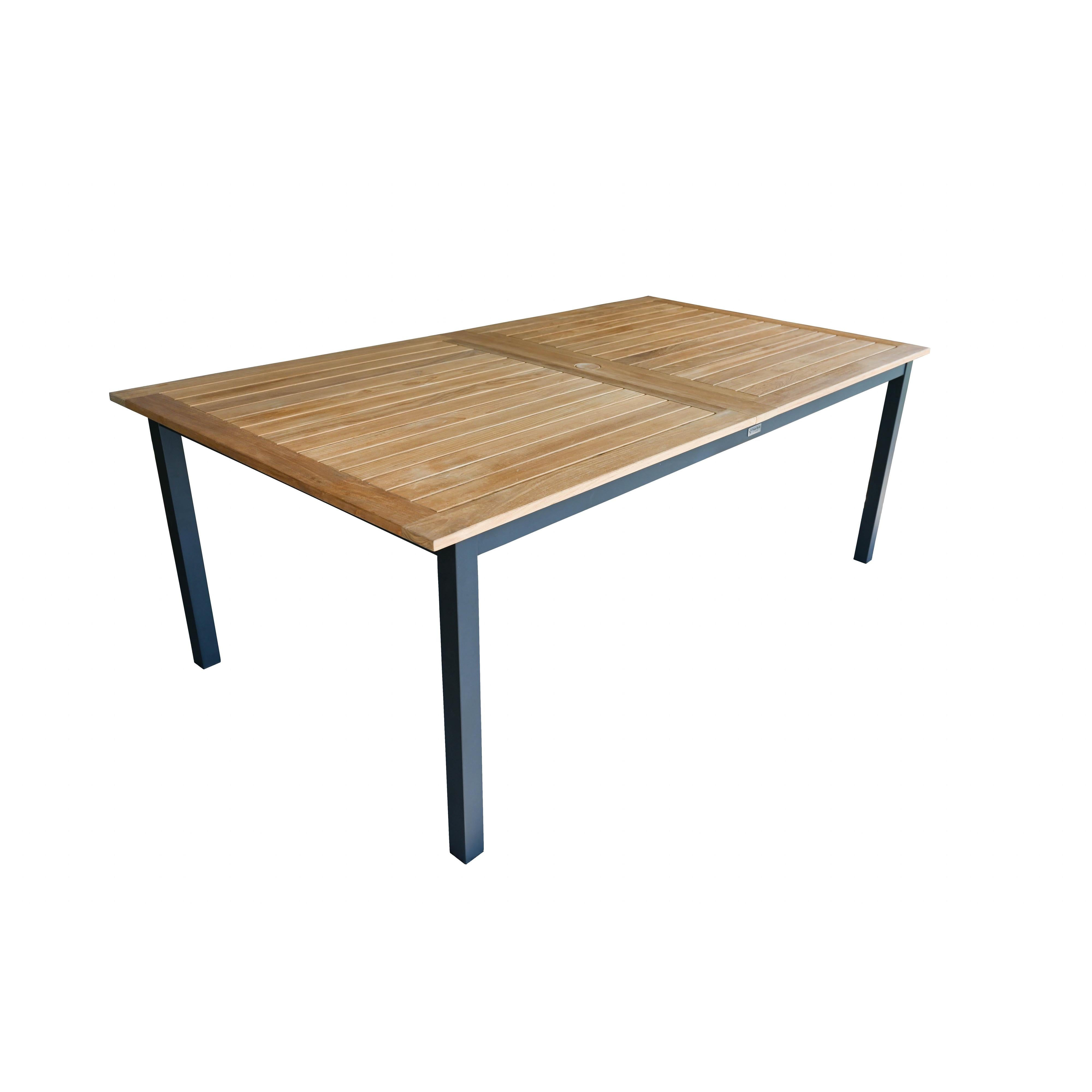 SoHo Aluminum Teak Outdoor Dining Set - 13pc Set