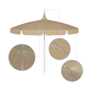 8.5' Classic Pagoda Series Patio Umbrella - Sunbrella Fabric