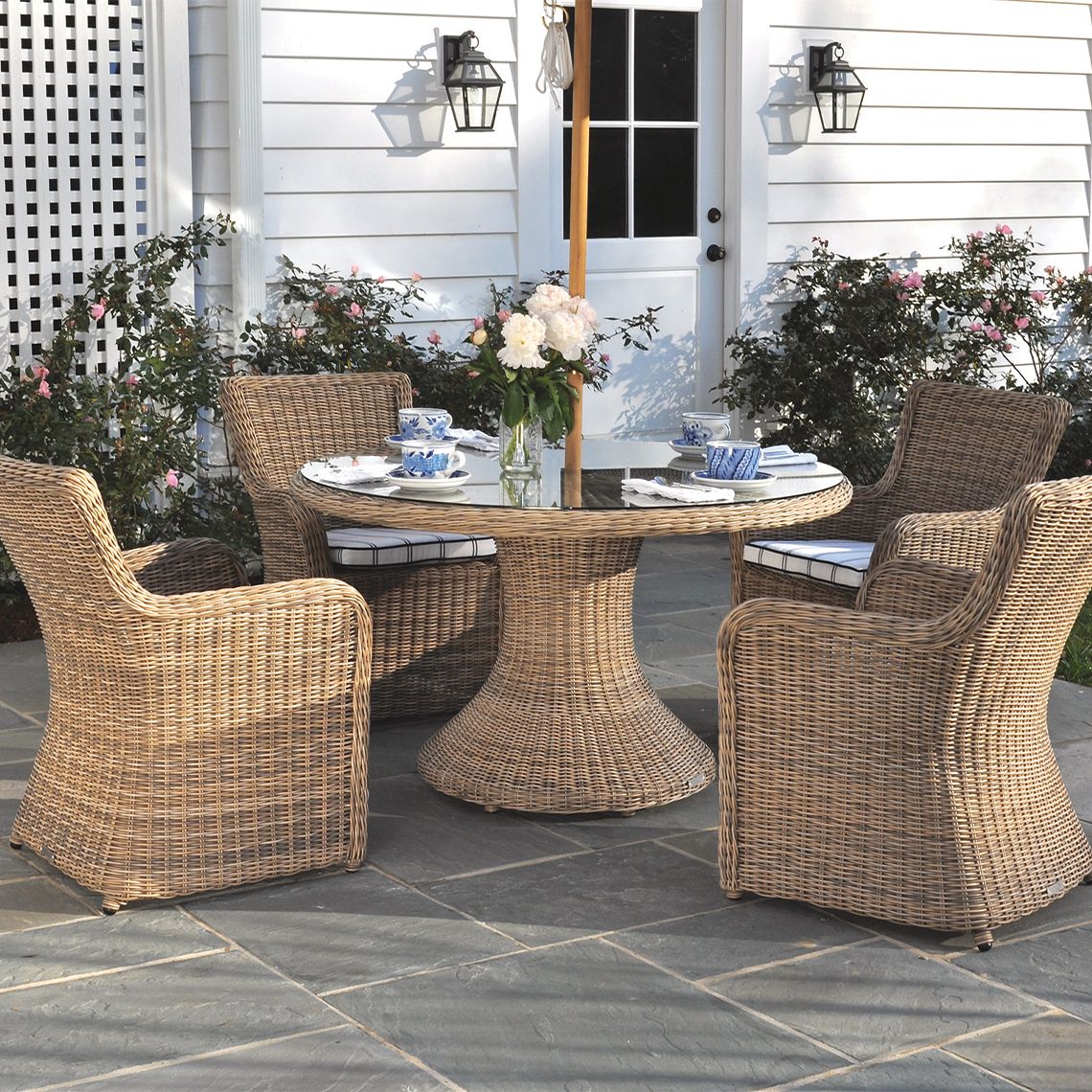 Kingsley Bate Sag Harbor Dining Arm Chair – Pangaea Patio