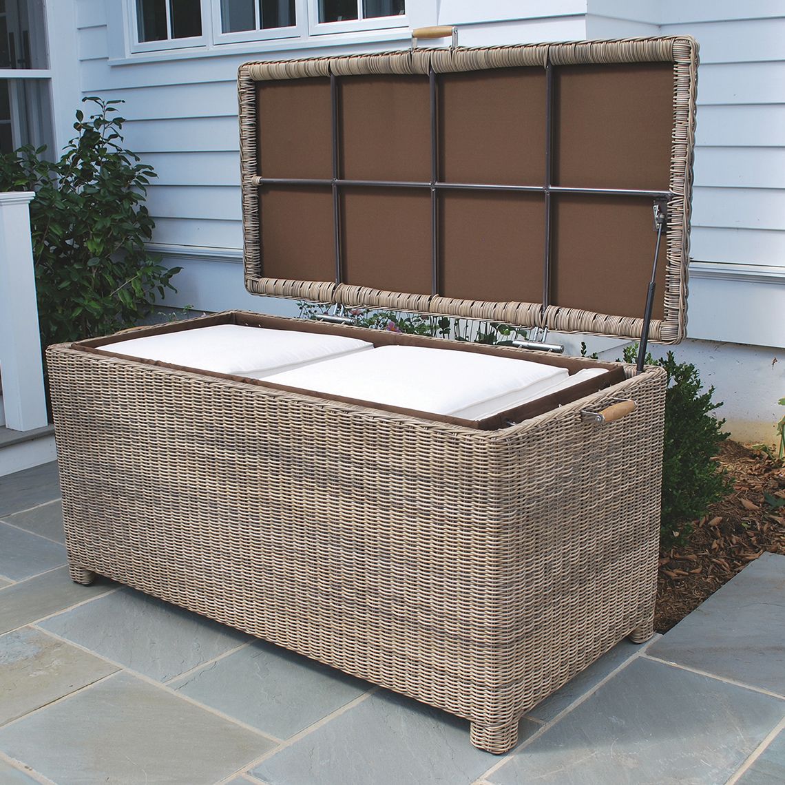 Kingsley Bate Sag Harbor Wicker Cushion Box