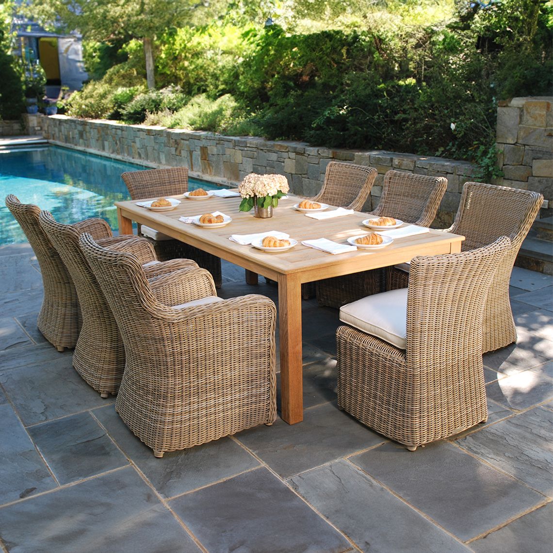 Kingsley Bate Sag Harbor Dining Arm Chair – Pangaea Patio