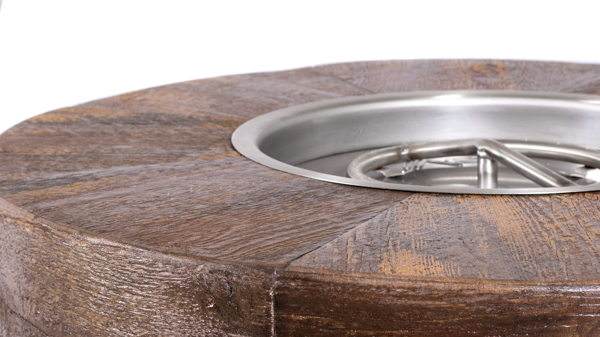 Sequoia Wood Grain Fire Pit 42" - 16" Tall