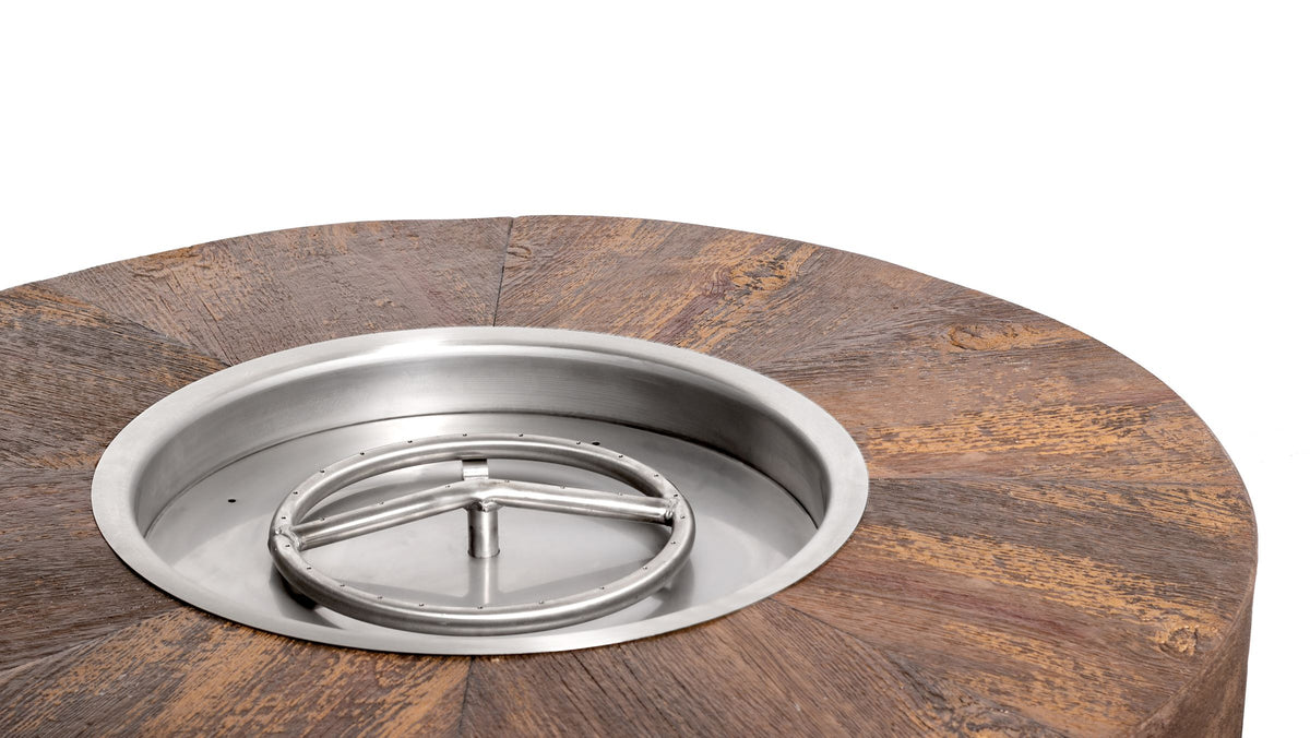 Sequoia Wood Grain Fire Pit 42" - 16" Tall