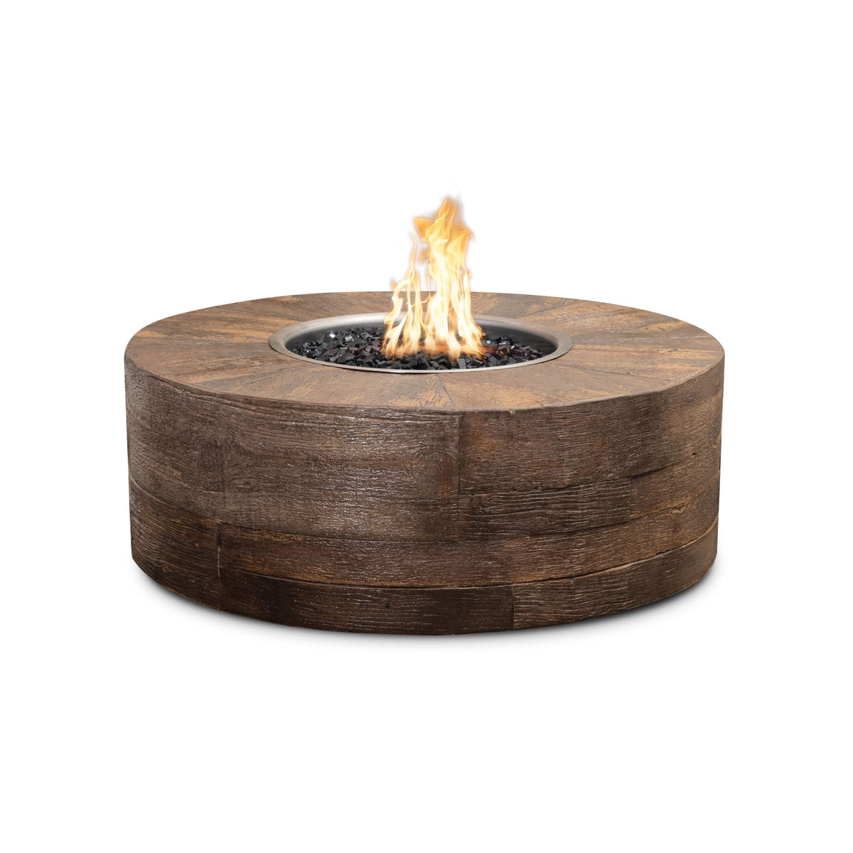 Sequoia Wood Grain Fire Pit 42" - 16" Tall