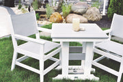 Berlin Gardens Mayhew Sling Chairs & Garden Classic Square Table Set