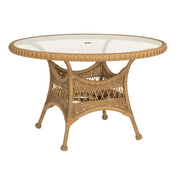 Sommerwind Round Umbrella Table with Glass Top