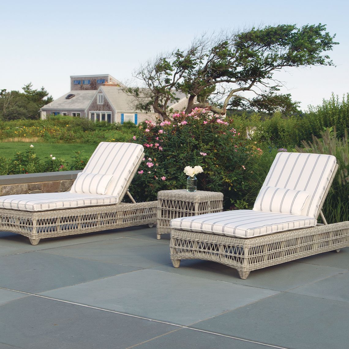Kingsley Bate Sag Harbor and Southampton Chaise Lounge Cover