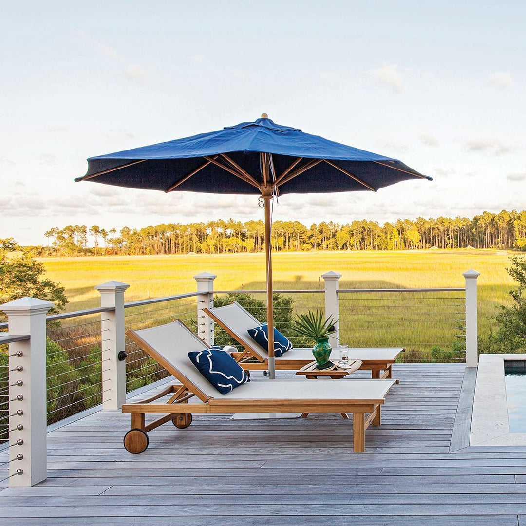 St. Tropez Adj. Chaise Lounge W/Wheels