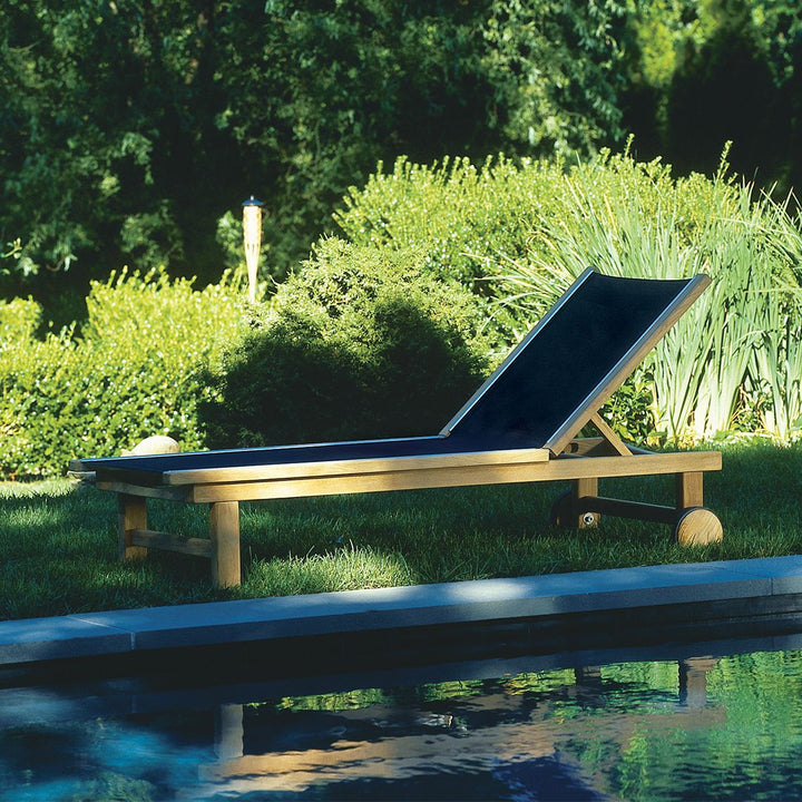 St. Tropez Adj. Chaise Lounge W/Wheels