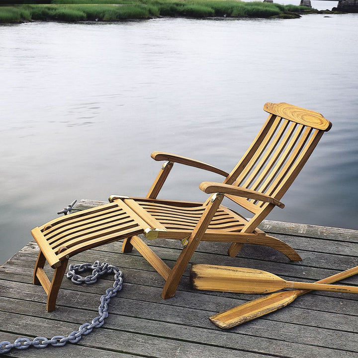 Steamer Adj. Chair w/Ottoman