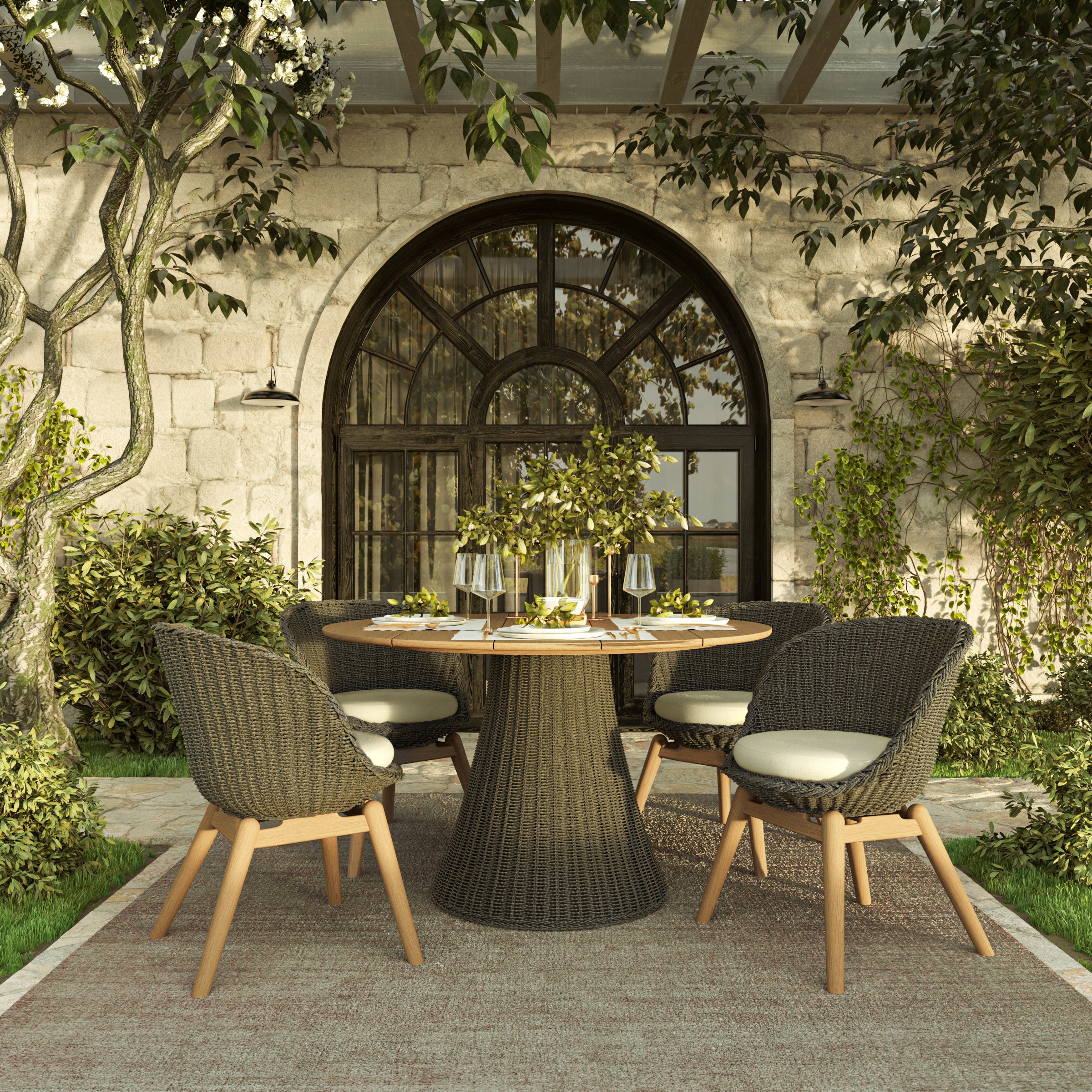 Tulle 48" Round Dining Table