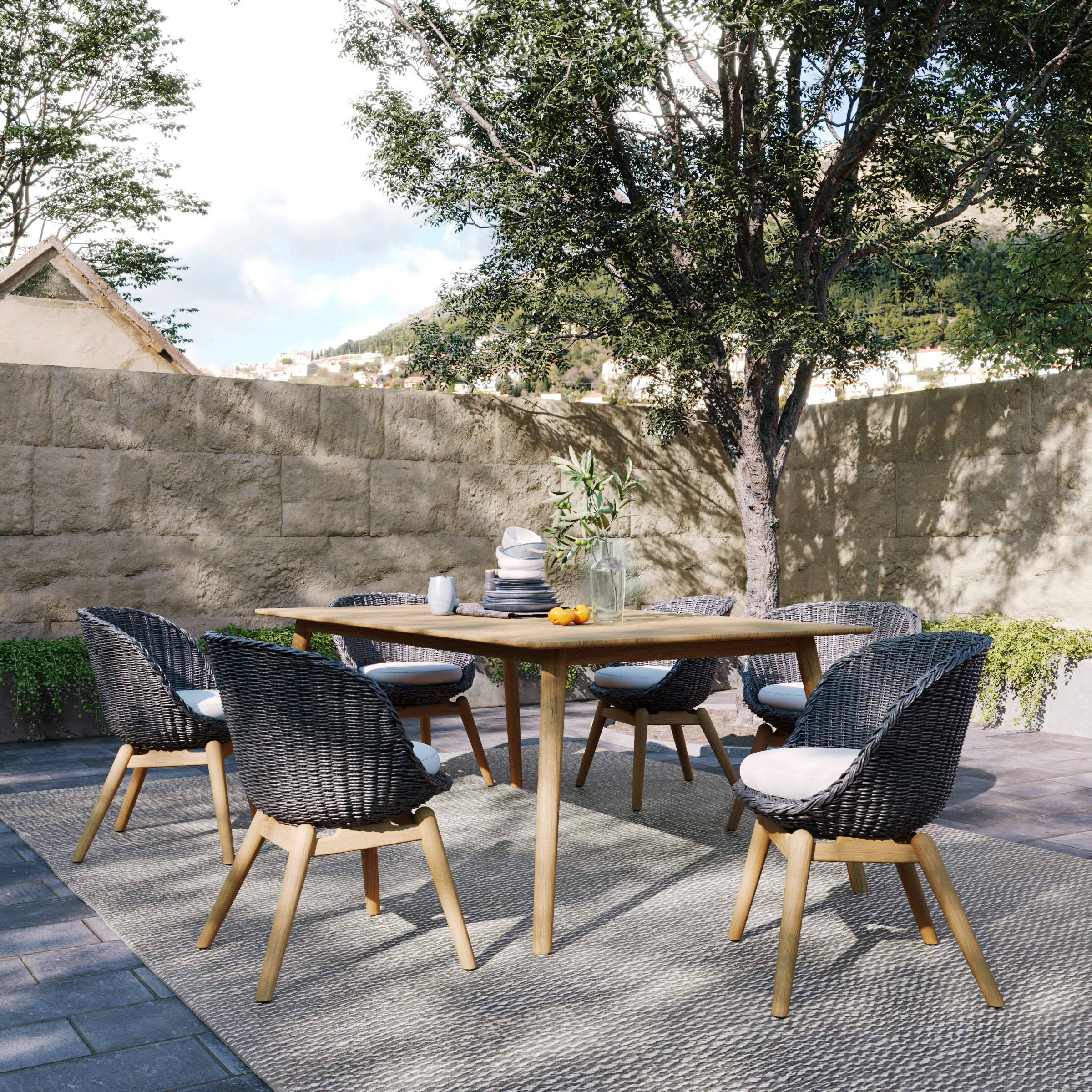 Tulle 78" Rectangular Dining Table