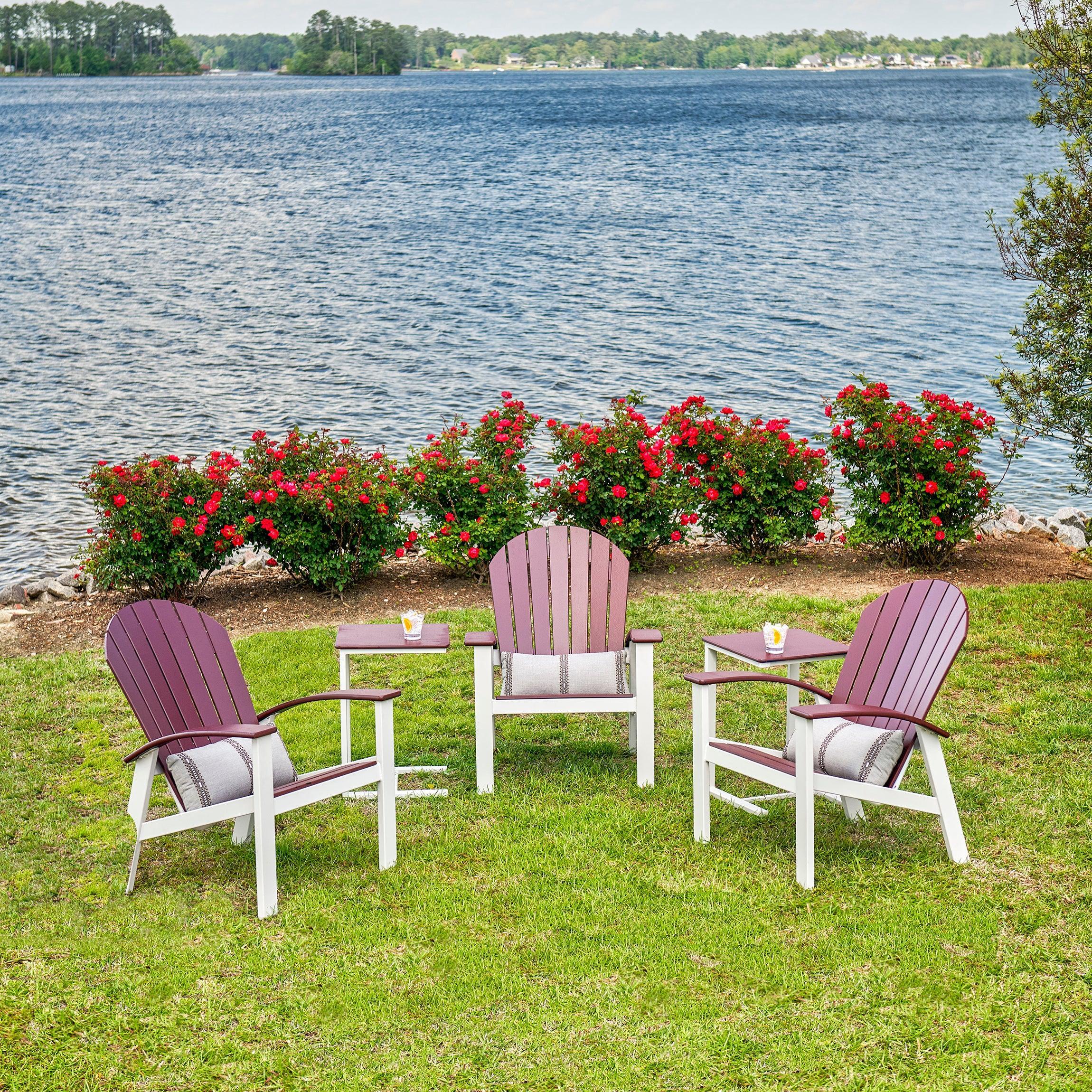 Cranberry Slat; Warm Gray Frame