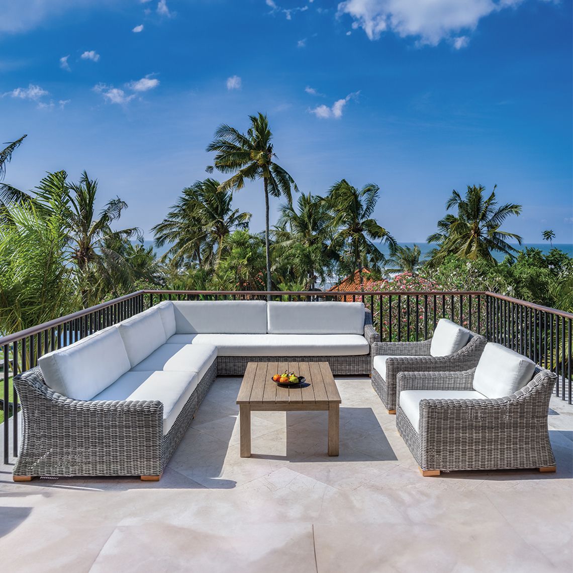 Kingsley Bate Tortola Sectional Settee - Thumbnail 2