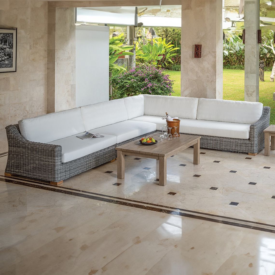 Kingsley Bate Tortola Sectional Settee - Thumbnail 4