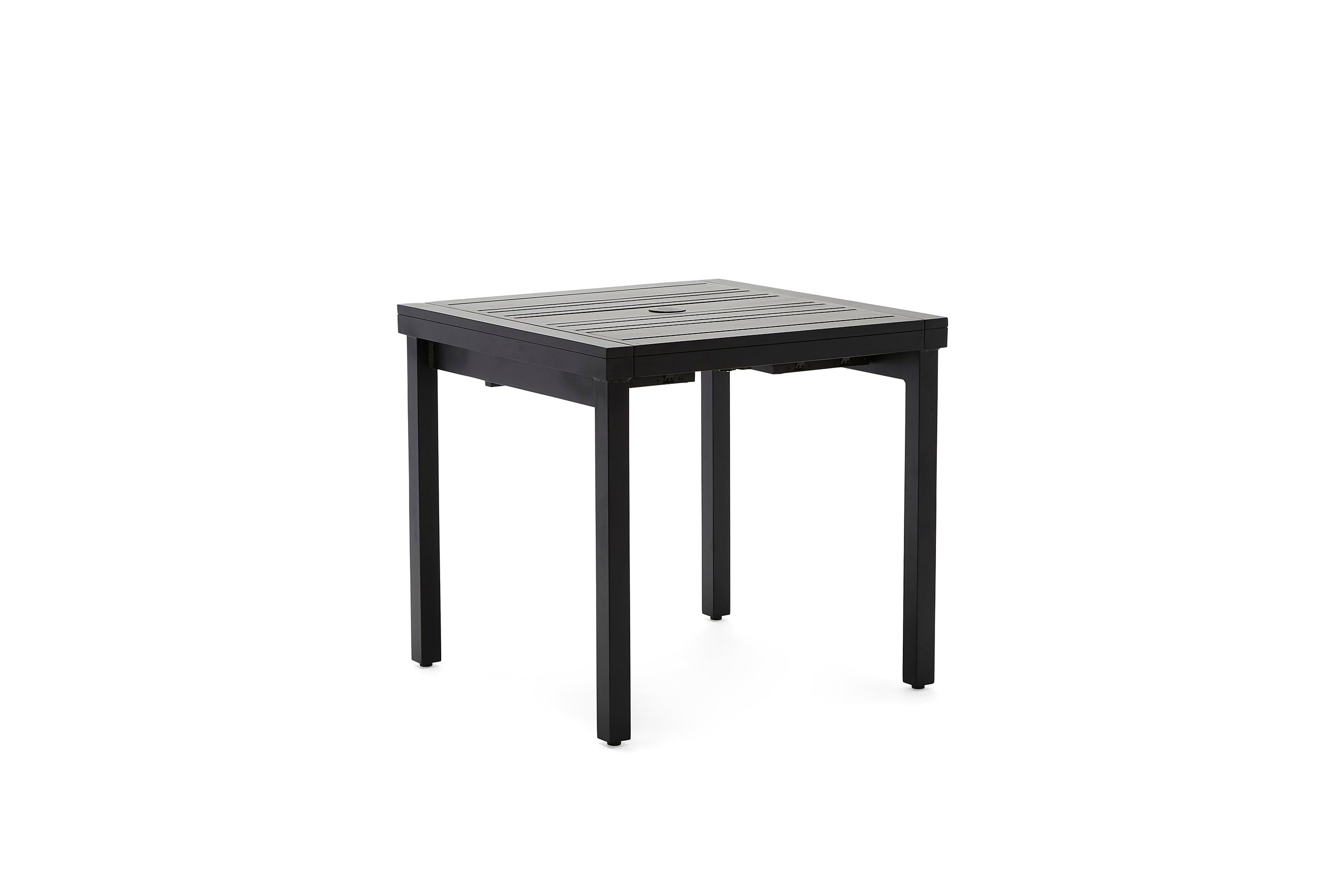 30" x 48" Tri-Slat Rectangular Umbrella Dining Height Table - Expandable