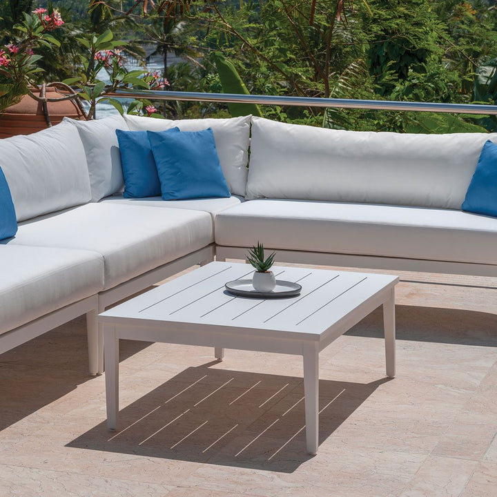 Tribeca Aluminum 47" X 28.5" Coffee Table