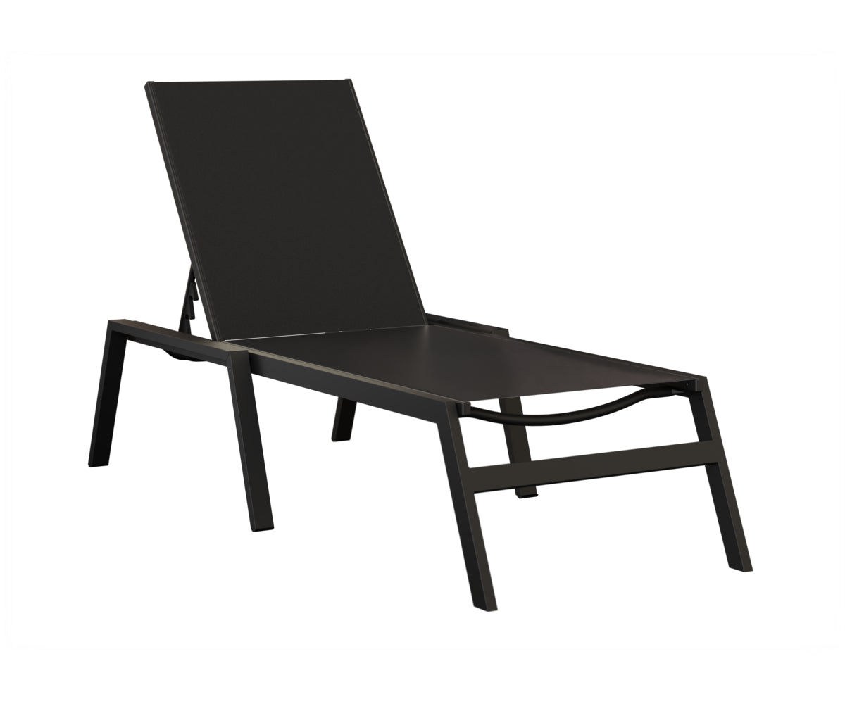 Vida Sling Chaise Lounge With Arms