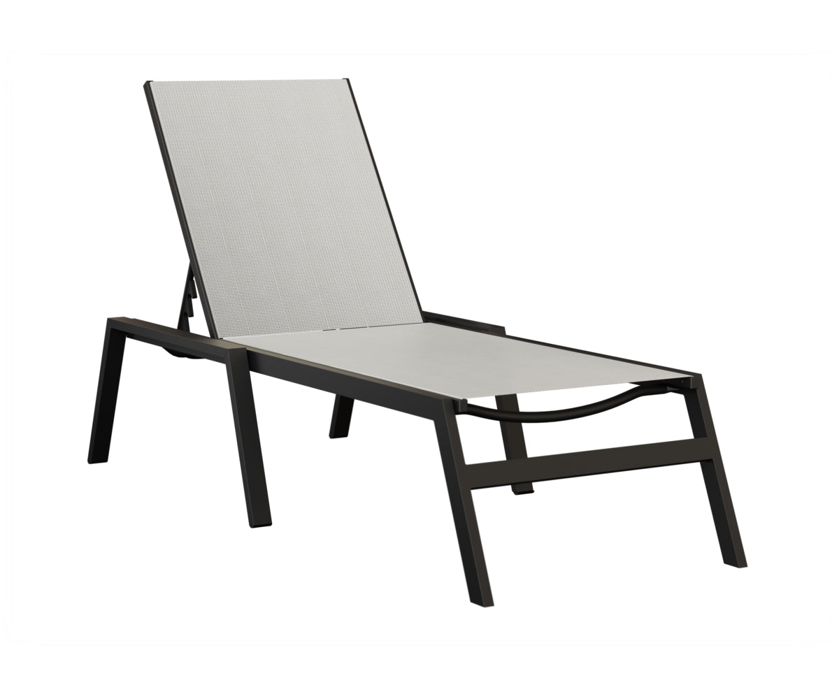 Vida Sling Chaise Lounge With Arms