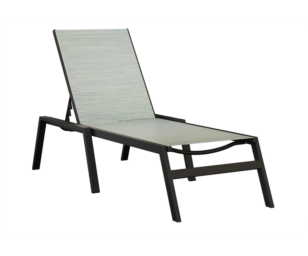 Vida Sling Chaise Lounge With Arms