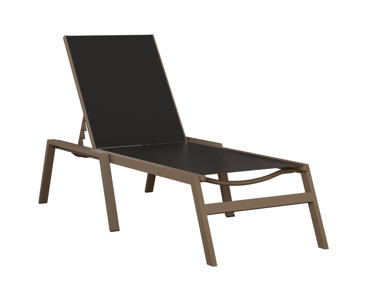 Vida Sling Chaise Lounge With Arms
