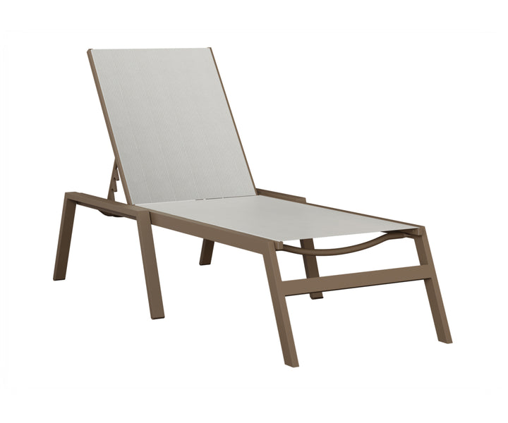 Vida Sling Chaise Lounge With Arms