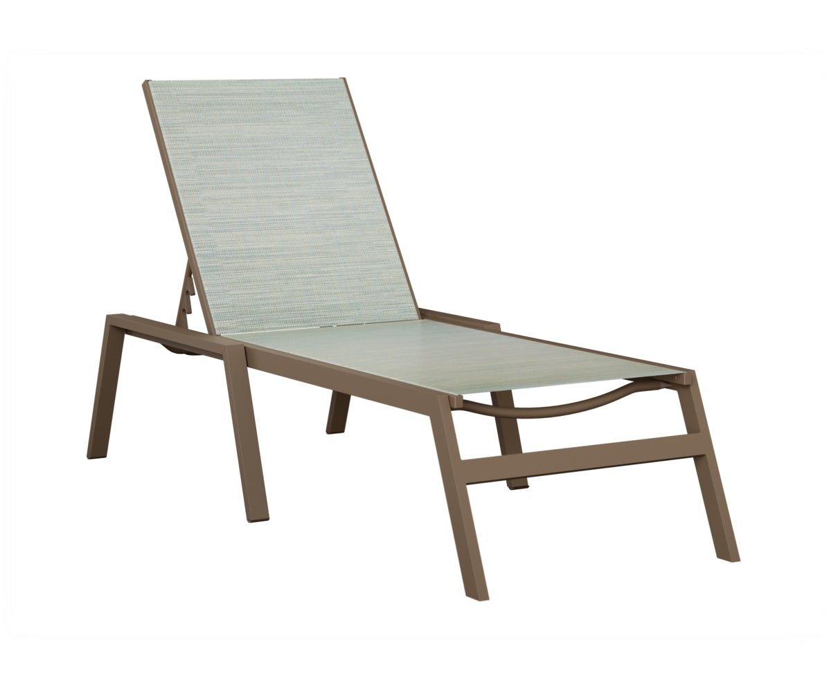 Vida Sling Chaise Lounge With Arms