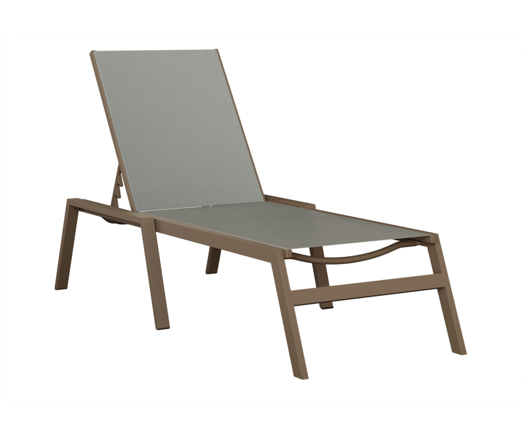 Vida Sling Chaise Lounge With Arms