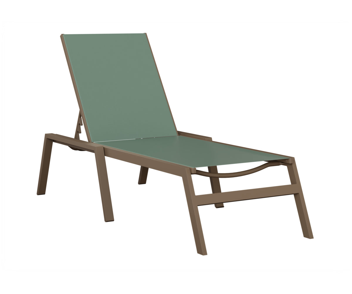 Vida Sling Chaise Lounge With Arms