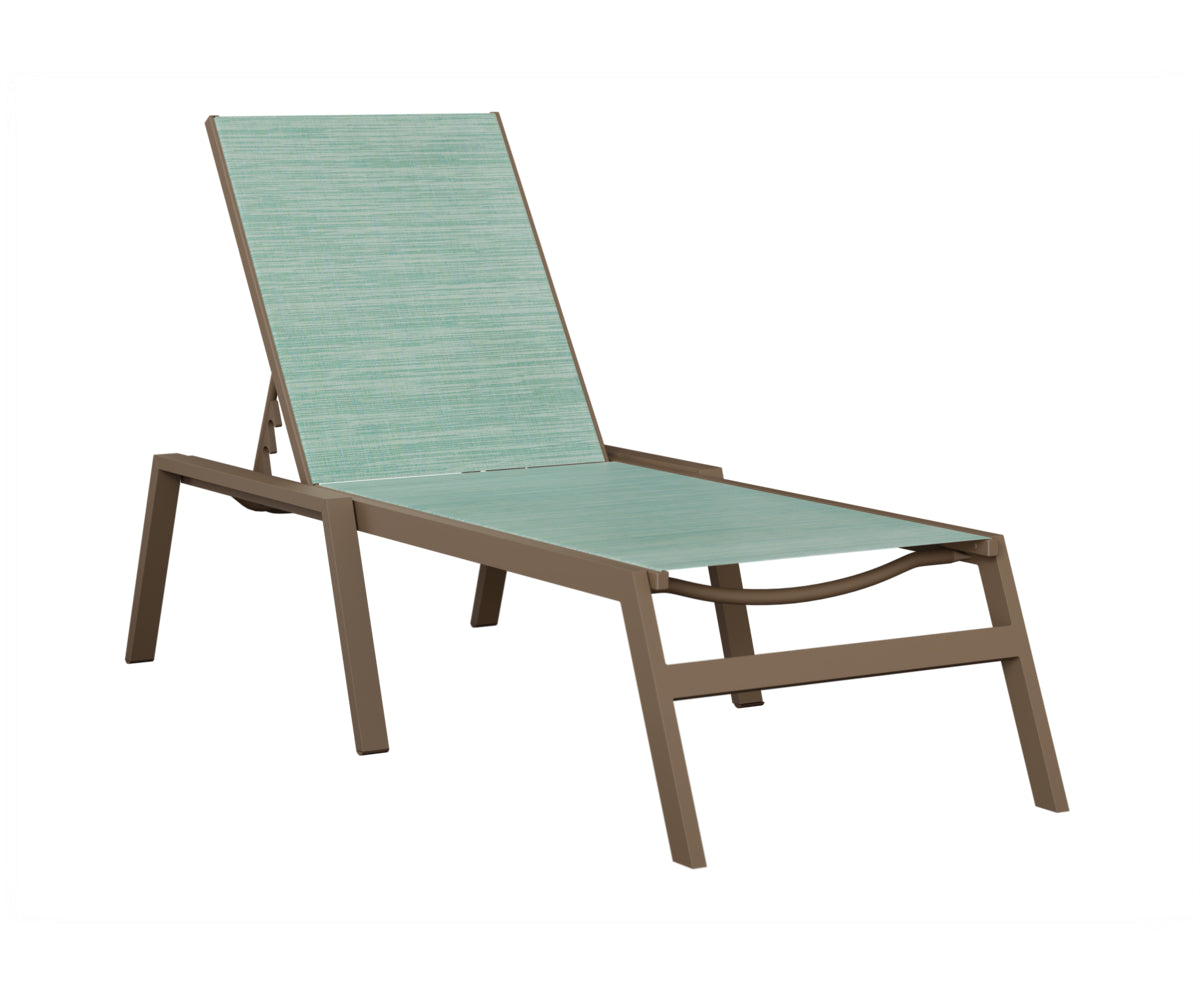 Vida Sling Chaise Lounge With Arms
