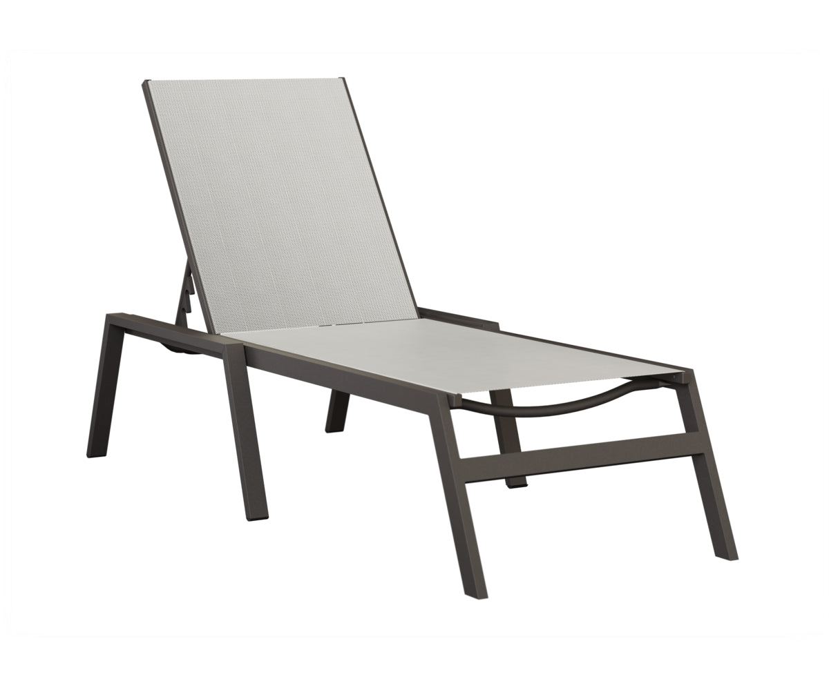 Vida Sling Chaise Lounge With Arms
