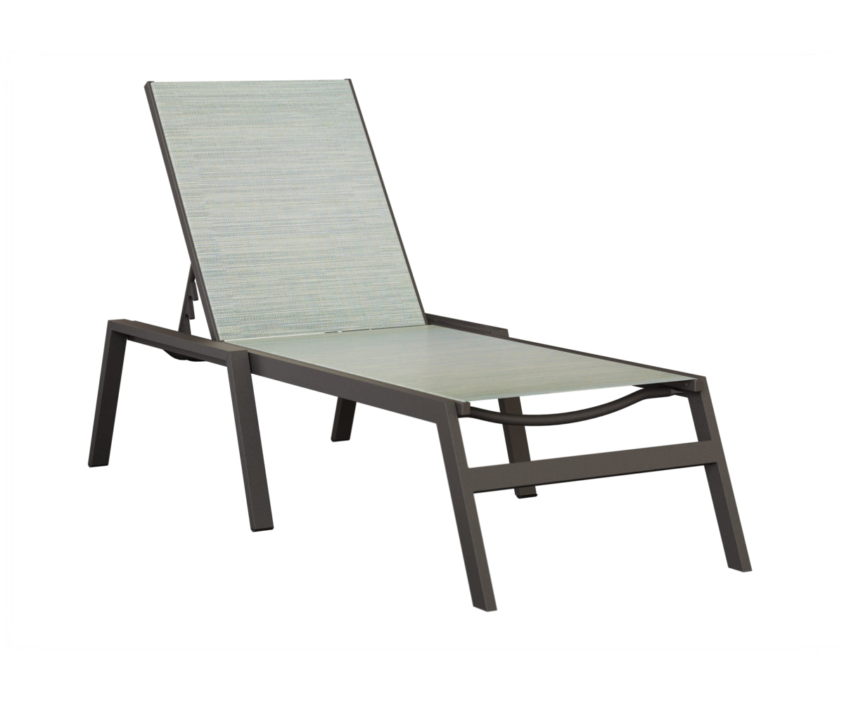 Vida Sling Chaise Lounge With Arms