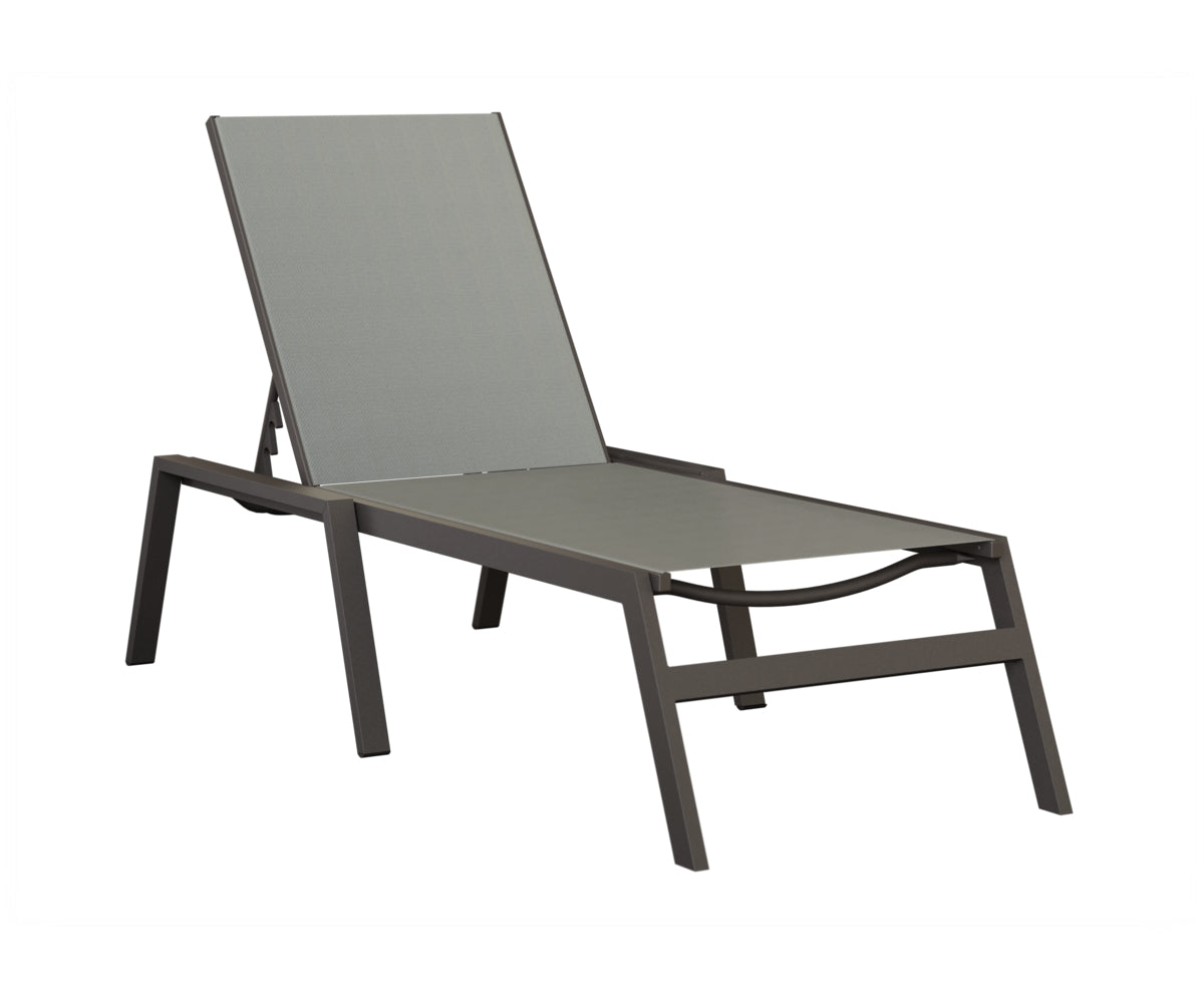 Vida Sling Chaise Lounge With Arms