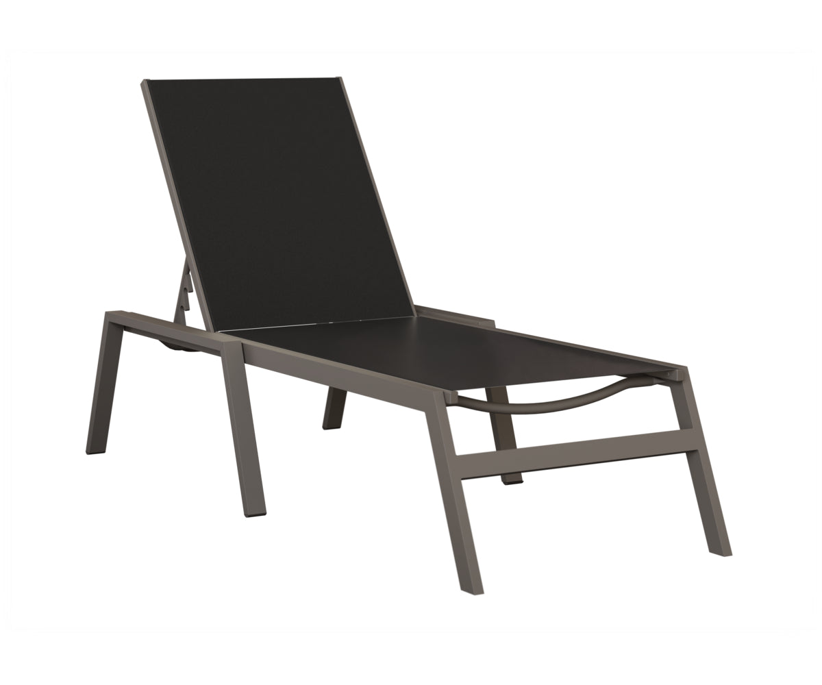 Vida Sling Chaise Lounge With Arms