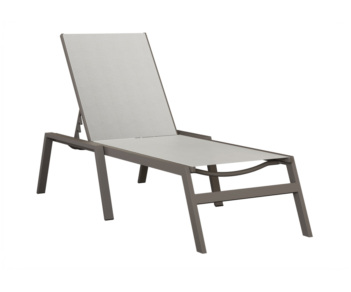 Vida Sling Chaise Lounge With Arms