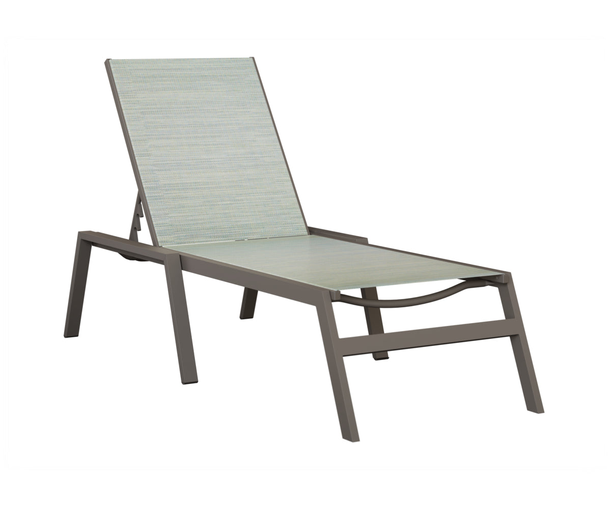 Vida Sling Chaise Lounge With Arms
