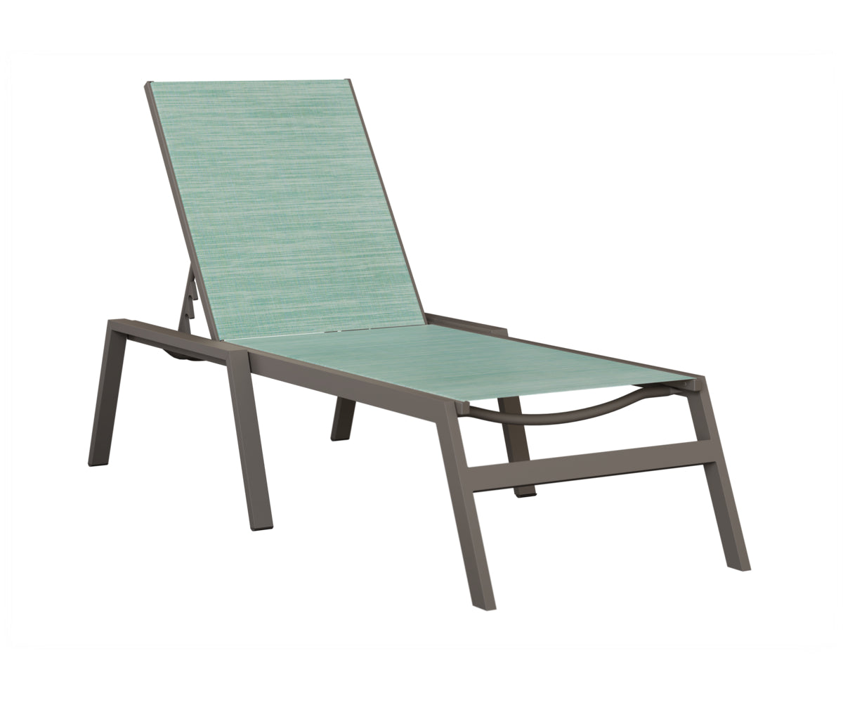 Vida Sling Chaise Lounge With Arms