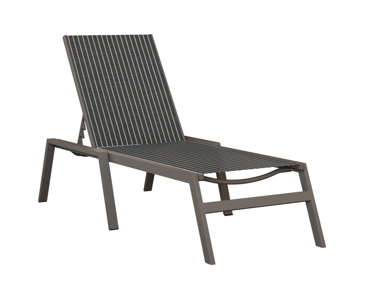 Vida Sling Chaise Lounge With Arms