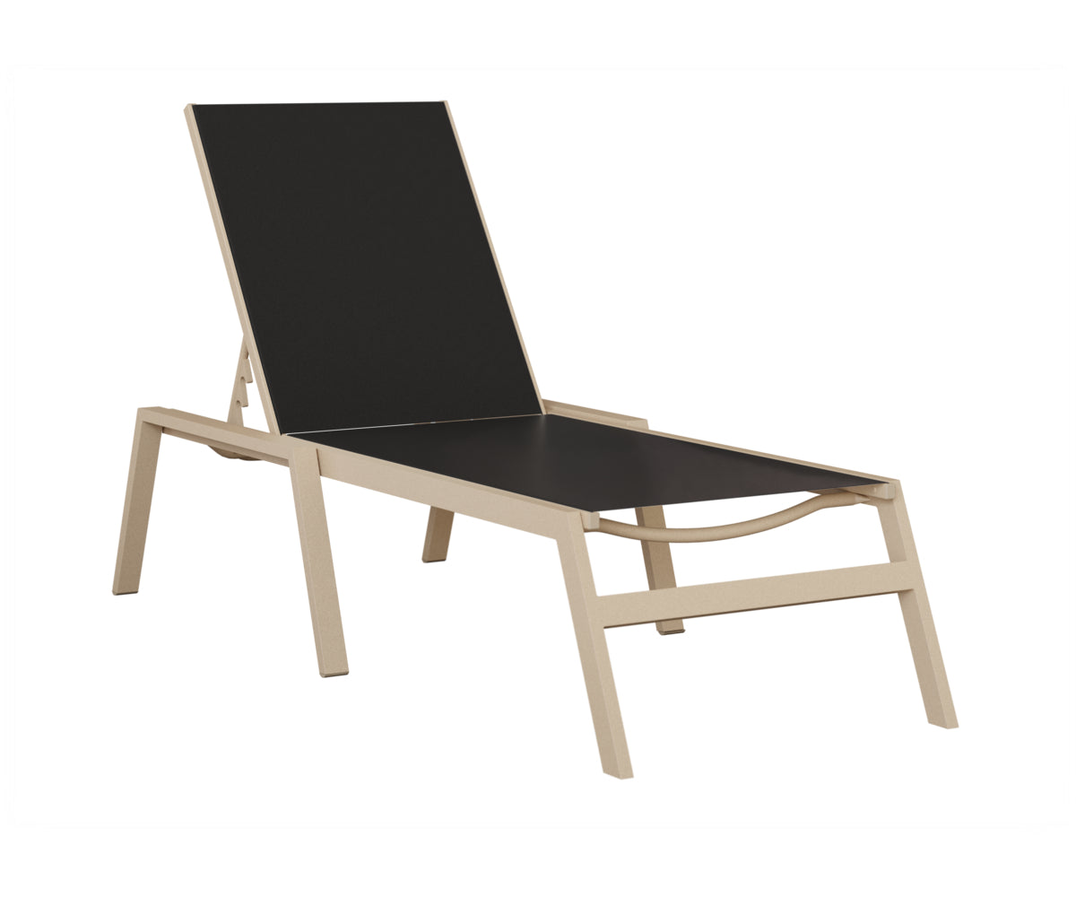Vida Sling Chaise Lounge With Arms