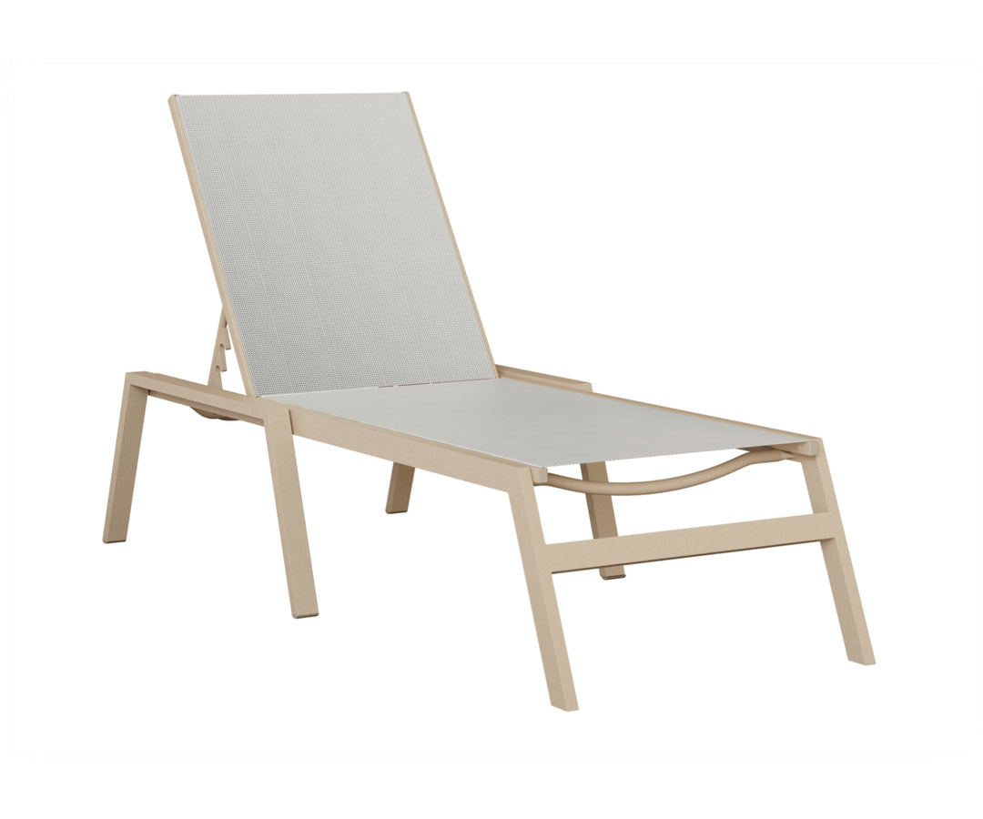 Vida Sling Chaise Lounge With Arms