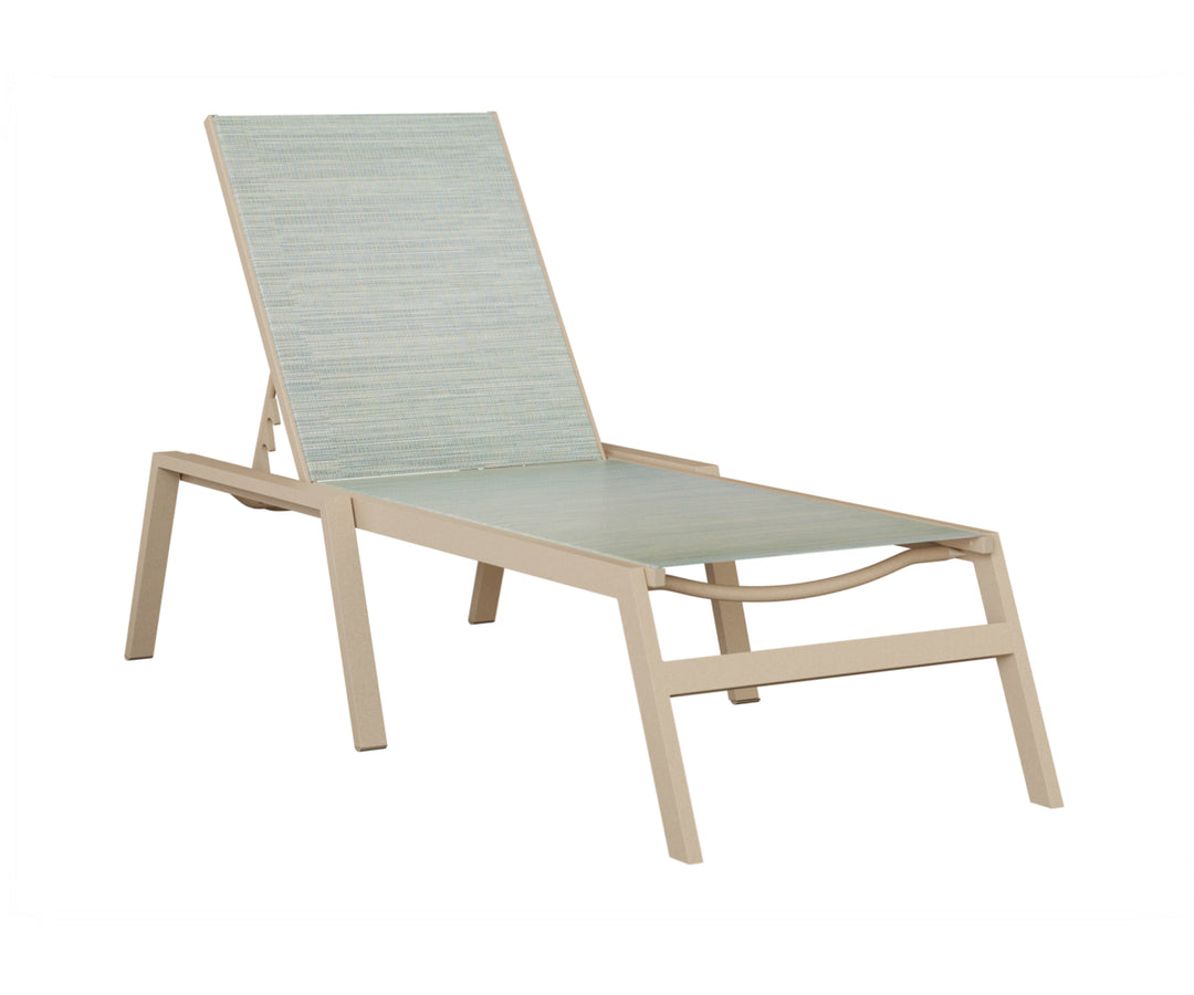 Vida Sling Chaise Lounge With Arms