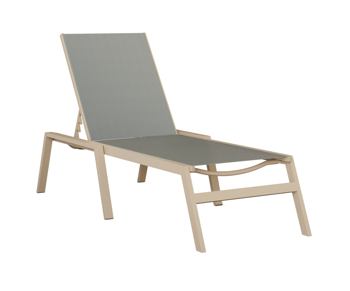 Vida Sling Chaise Lounge With Arms