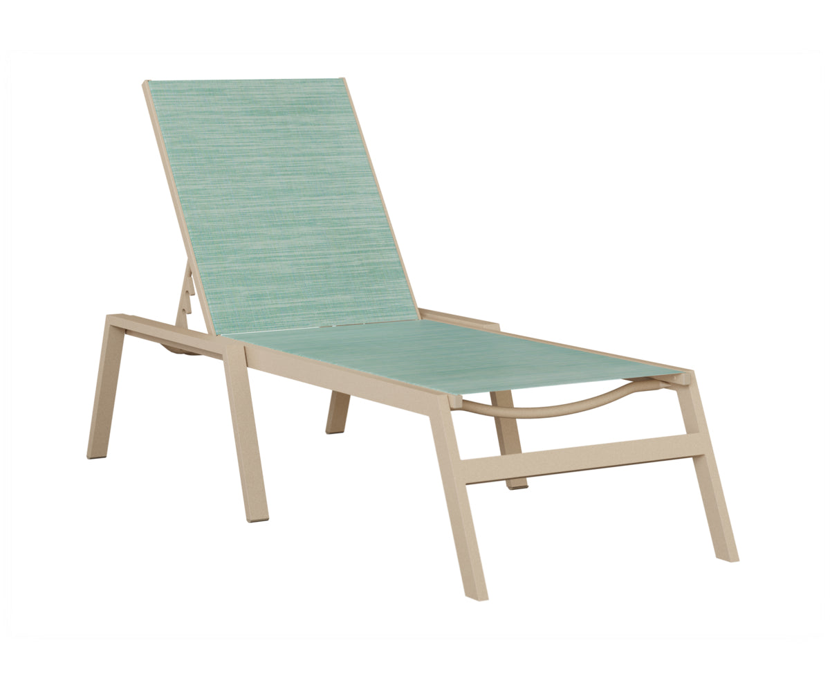 Vida Sling Chaise Lounge With Arms